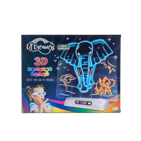 Wild Animals 3D Illuminate Drawing Board