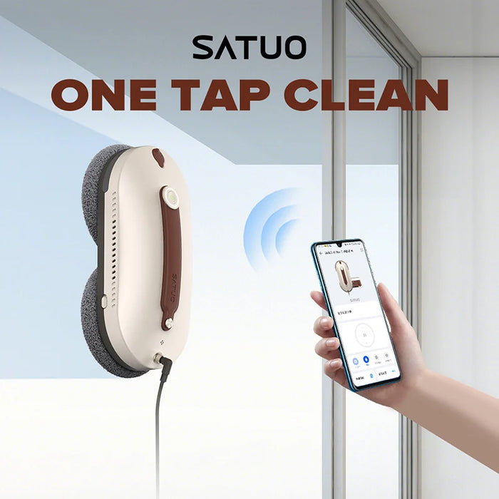 SATUO Robotic APP+Remote Control Automatic Smart High speed window cleaning robot Electric window cleaner