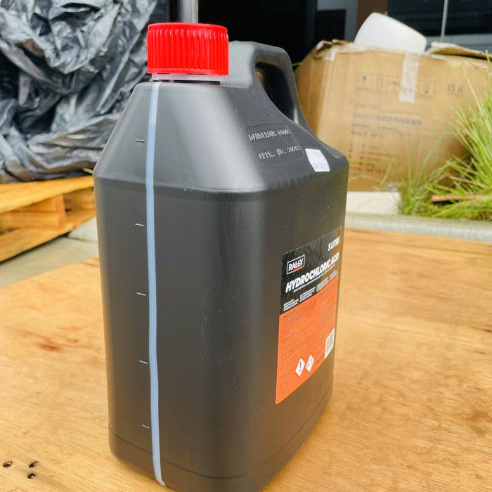 Multi-Purpose Hydrochloric Acid Solution - Masonry, Metal Cleaning & Pool pH Control - Available in Various Sizes