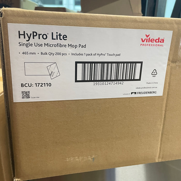 Oates Hypro Lite Single Use microfibre mop heads (200 Pads)