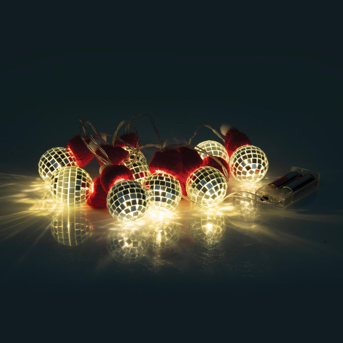NSIMG-SHA256:b01367f6da8684a35a4bf093a80e0eaff29337229d1fb713d9ca5c95b81a3c9d · Isalbi Discovery Zone Illuminate String Lights - Santa Hat Disco Ball