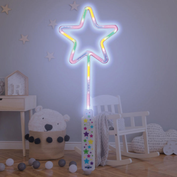 NSIMG-SHA256:dfb33120ed1cd33b399d886b7cba2ca28a3a8183ce0d8c0b96c27edd8902c531 · Isalbi Discovery Zone Illuminate Wand - Star Multi-Coloured