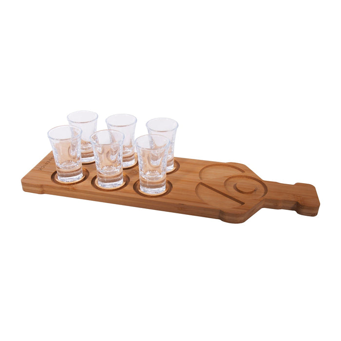 NSIMG-SHA256:9a48c2b403dfc15bacee36261646723140a61cba4db47df5556e5baad248dabc · Isalbi Maverick Tequila Board and Shot Glass Set Natural