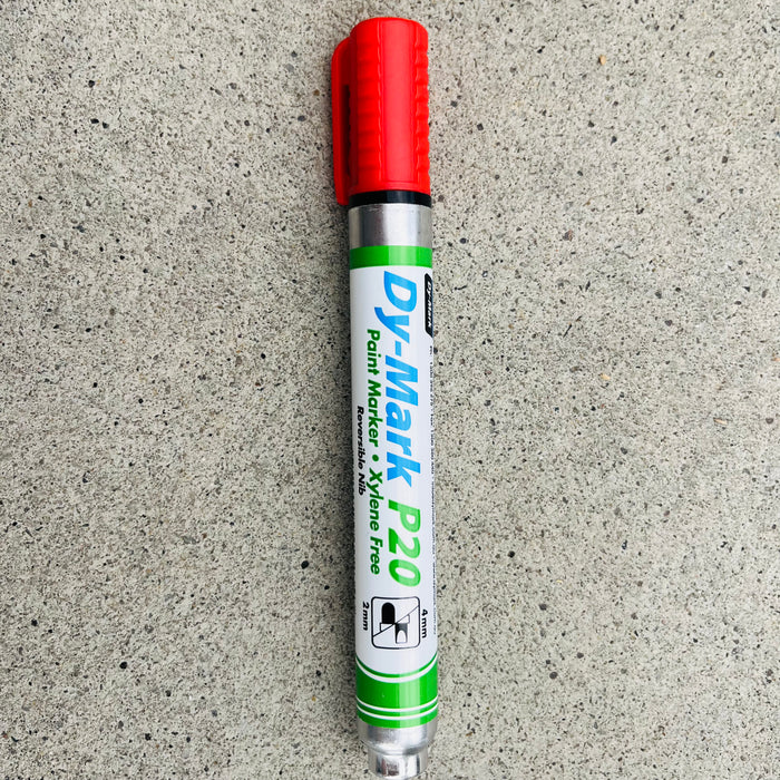 Dy-Mark P20 Paint Marker Reversible Bullet/Chisel Tip  (Box of 12)