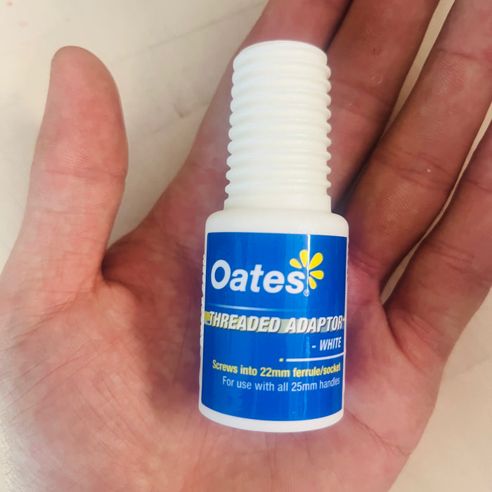 Oates B-12147B Threaded Adaptor Blue, Red, White