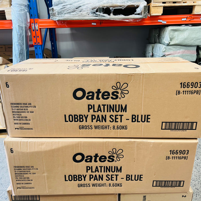 Oates B-11116PB Platinum Lobby Pan Set Blue Unassembled - Blue ( Sold in Pack of 6)