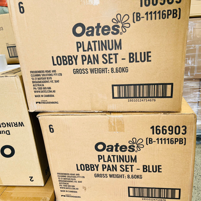 Oates B-11116PB Platinum Lobby Pan Set Blue Unassembled - Blue ( Sold in Pack of 6)