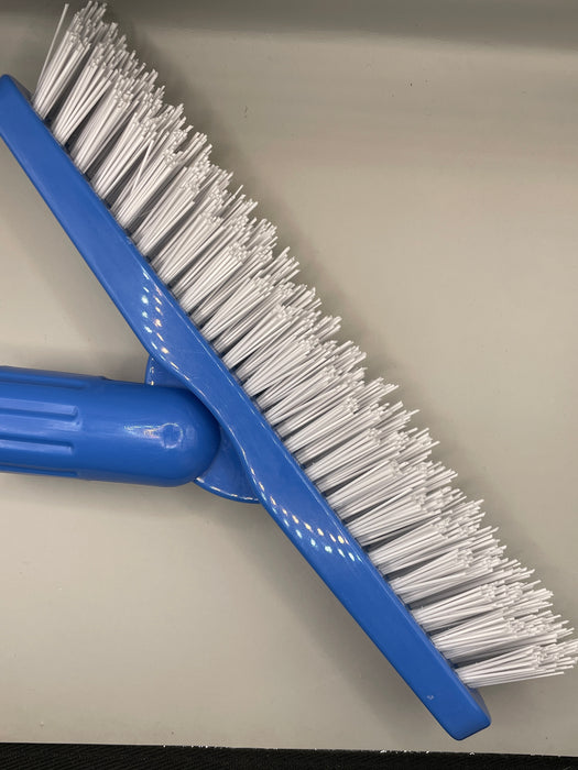 Oates B-BY0556B Hyg Grade Grout SCRUBBING Brush, Blue, STIFF CHISELLED BRISTLES WITH SWIVEL HEAD