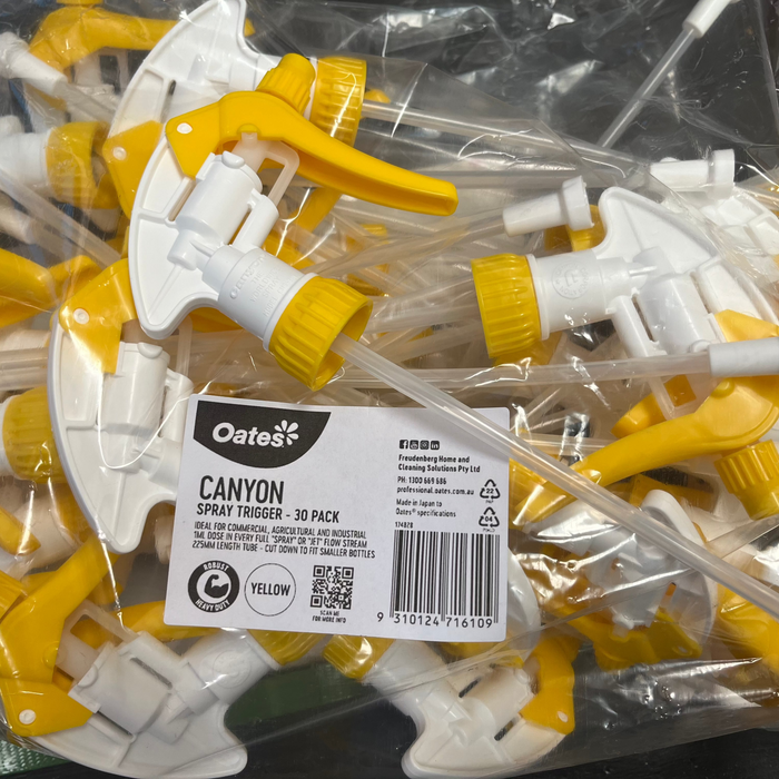 Oates Canyon Spray Trigger Yellow 30pk (10)