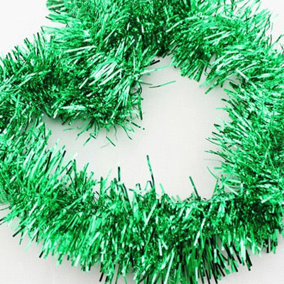 10 Pack 2m Christmas Tinsel Garland Bows Party Xmas Tree Ornaments Door Fireplace