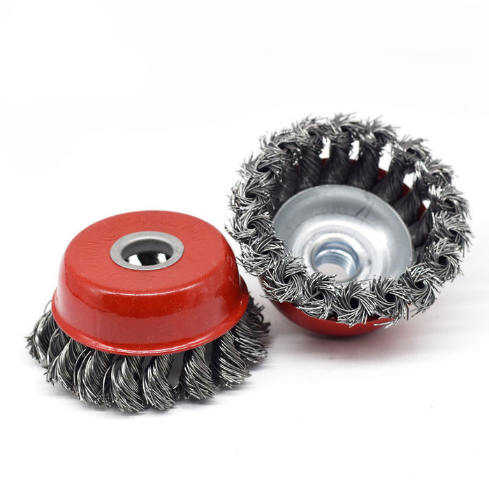 WORKPRO Twisted Wire Wheel Brush - 100mm With Nut M14x2