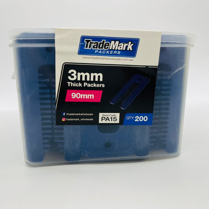 Trademark Precision Alignment Packers - 40x90mm Professional Grade Spacers for Construction