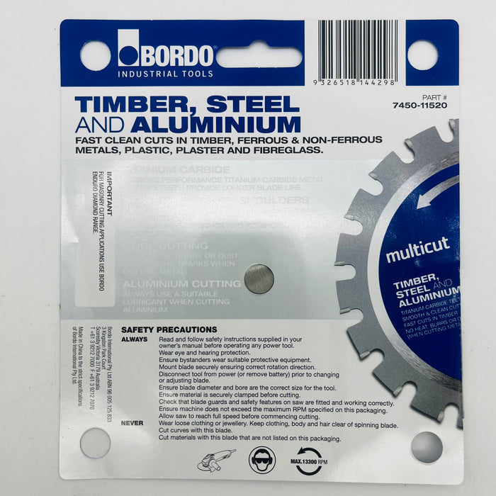 Bordo Multicut Saw Blade for Multiple Materials - 7450