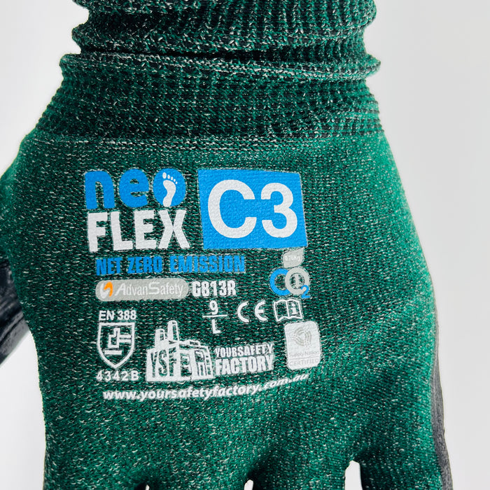 NeoFlex G813R Gloves - 15 Gauge Cut 3/B, Breathable Nitrile Foam, XS-2XL