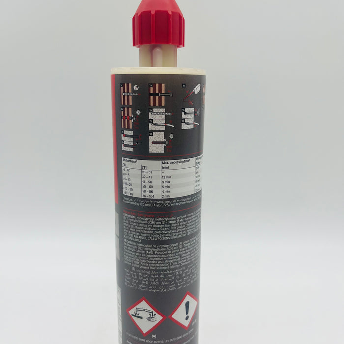 Fischer V 300ml Vinylester for installation of anchor points, hatches, ladders height safety