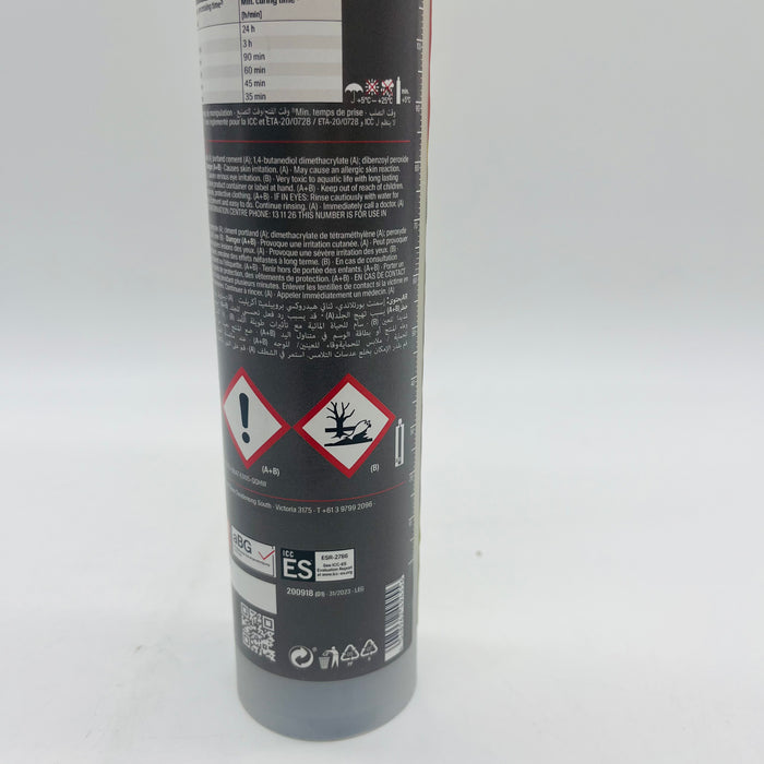 Fischer V 300ml Vinylester for installation of anchor points, hatches, ladders height safety