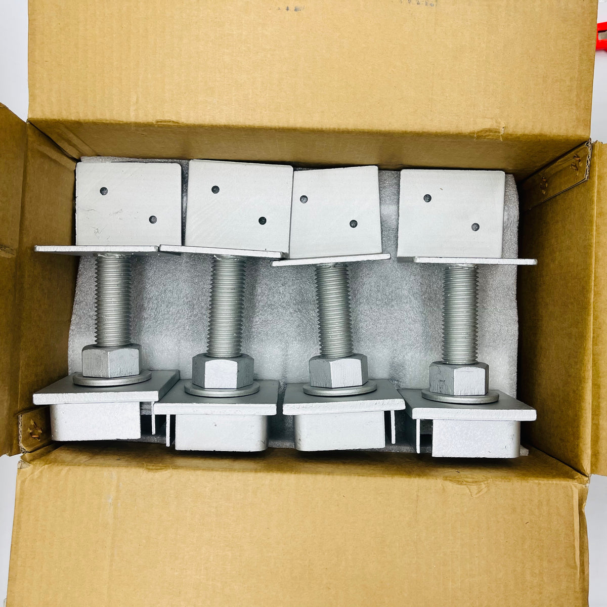 Adjustable L-Shaped Post/Pier Support for 90mm Diameter Posts ...