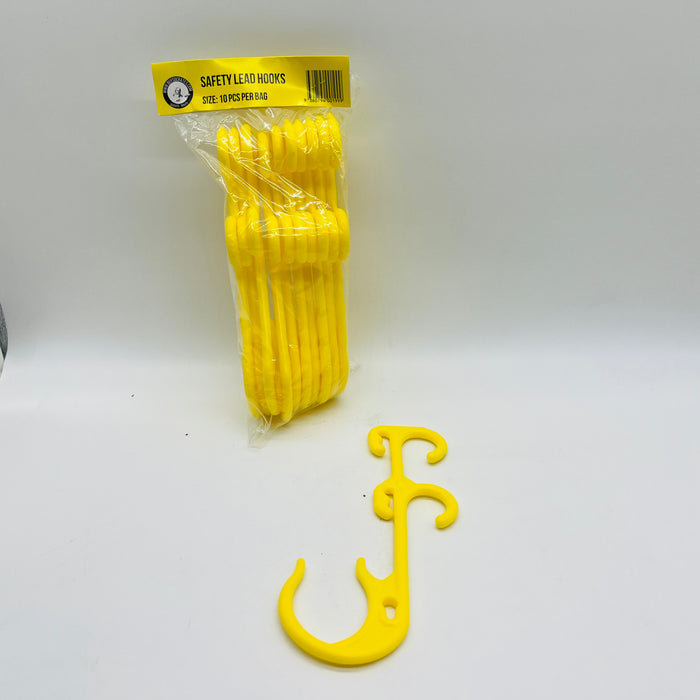 SBS Secure Electrical Lead Hook Cable Management Yellow Safety Hook Lead Hook Multipurpose Hook