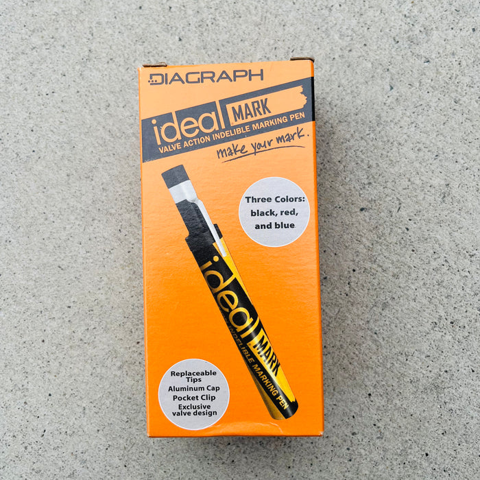 Dy-Mark Ideal Marker Black – Valve Action, Heavy Duty Permanent Marker