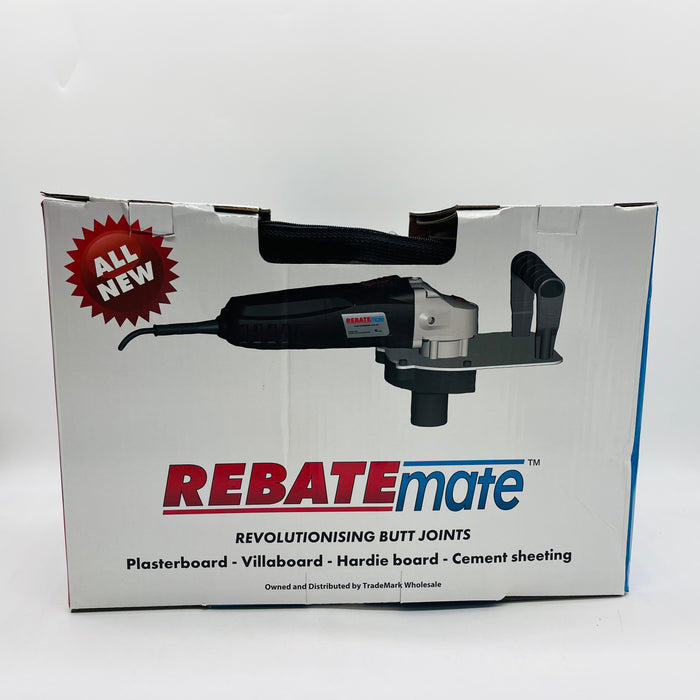 RebateMate™ tool Butt Joints Plasterboard Cutter and Cement Sheet dust free create seamless joins