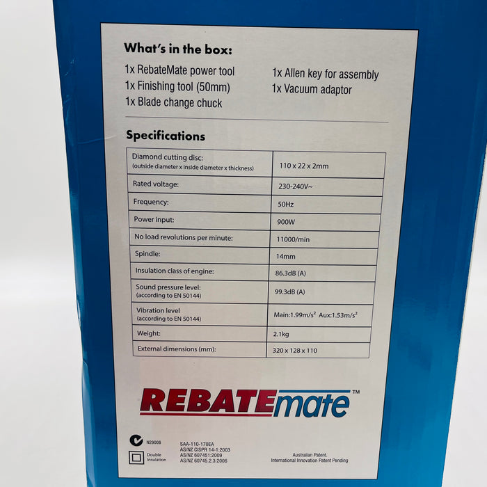 RebateMate™ tool Butt Joints Plasterboard Cutter and Cement Sheet dust free create seamless joins