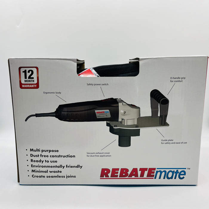 RebateMate™ tool Butt Joints Plasterboard Cutter and Cement Sheet dust free create seamless joins