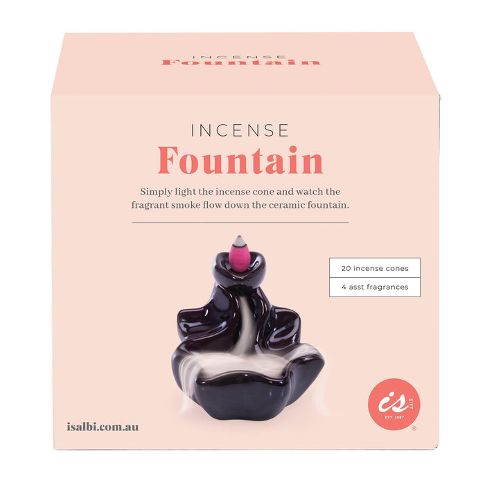 NSIMG-SHA256:8718e9076236b1367780bad148ac4f04a6e6180ebab33fa19c7118256344729d · Isalbi isGift Ceramic Incense Fountain Brown