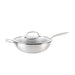 NSIMG-SHA256:02e6cacd89f43fb715decb6d0e418364dfa2cb1c51b971c74f2846bdafbad3ed · Isalbi MasterChef Matrix Wok with Helper Handle & Lid Stainless Steel & Clear