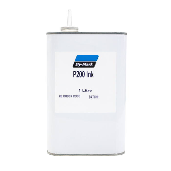 Dy-Mark P200 Ink Black – Industrial-Grade Refillable Ink for Non-Absorbent Surfaces