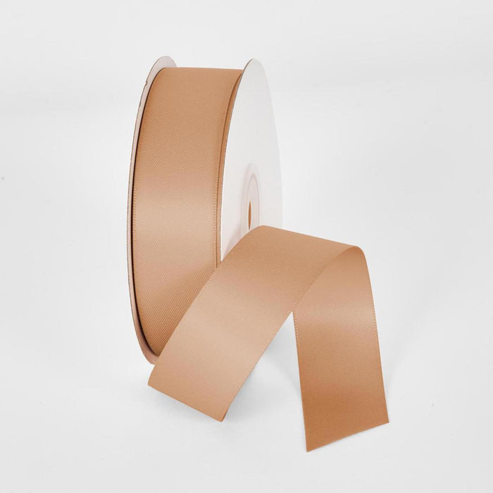 Peach 25mm Double Sided Satin Ribbon 25 Yards - P805 3 pcs