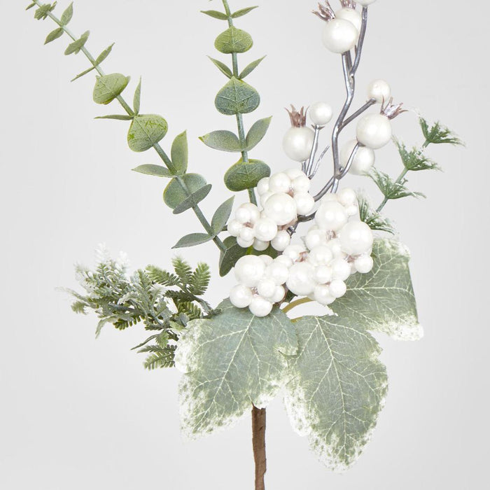 Silver White Berry Pick With Spinning Gum 26cm 18 pcs