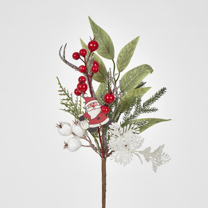Red Berry Christmas Pick 35cm 12 pcs