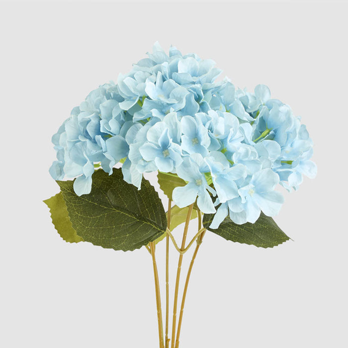 Hydrangea Bunch With 5 Heads Blue