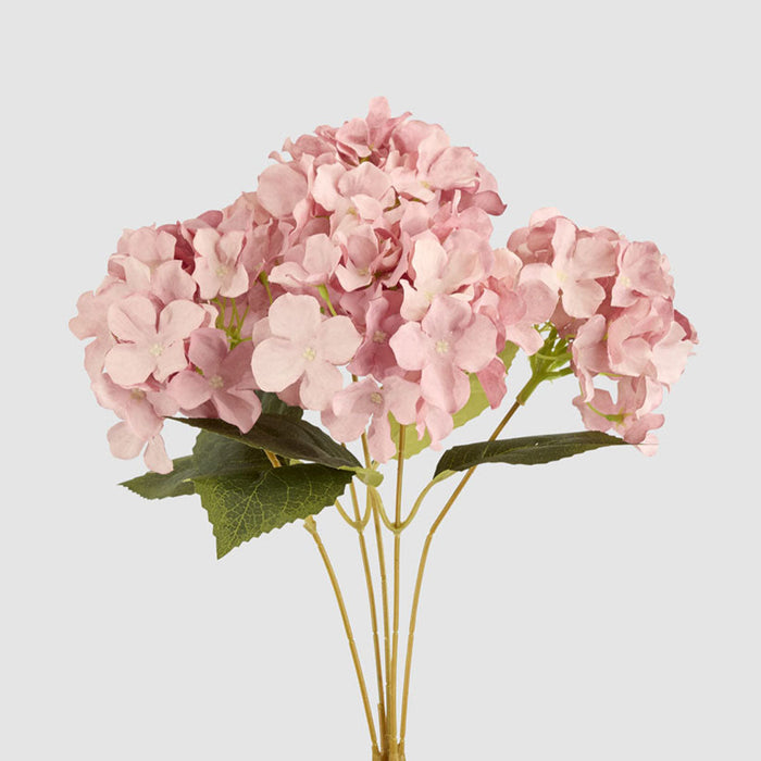 Hydrangea Bunch With 5 Heads Pink