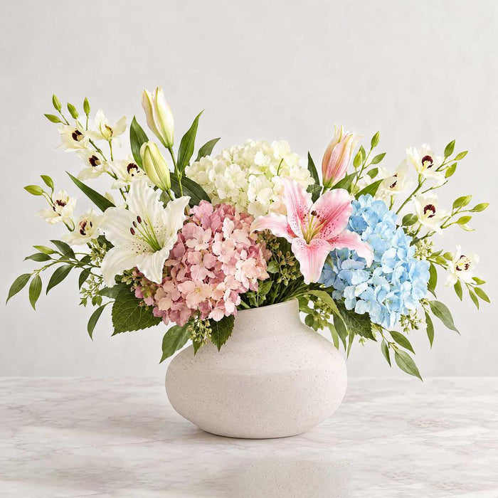 Hydrangea Bunch With 5 Heads White