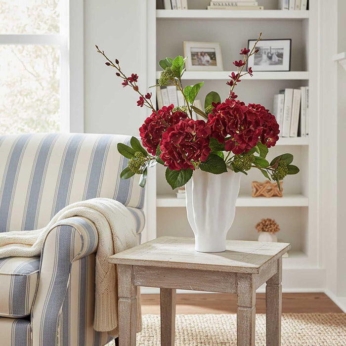 Hydrangea Large Bunch Burgundy