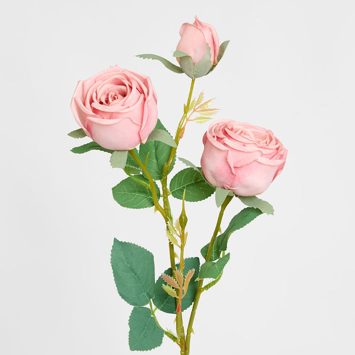 Real Touch Rose Spray Pink 6 pcs