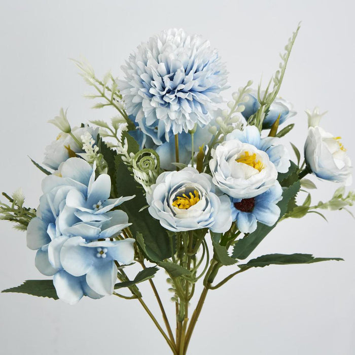 Mixed Flower Spray Blue 6 pcs