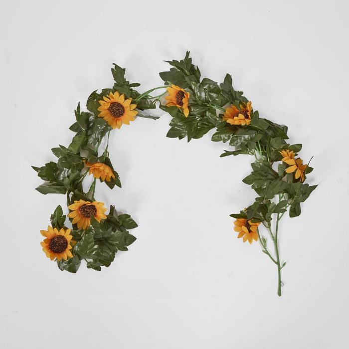 Sunflower Garland 70cm Yellow set of 12