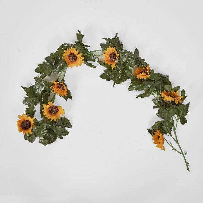 Sunflower Garland 70cm Yellow set of 12