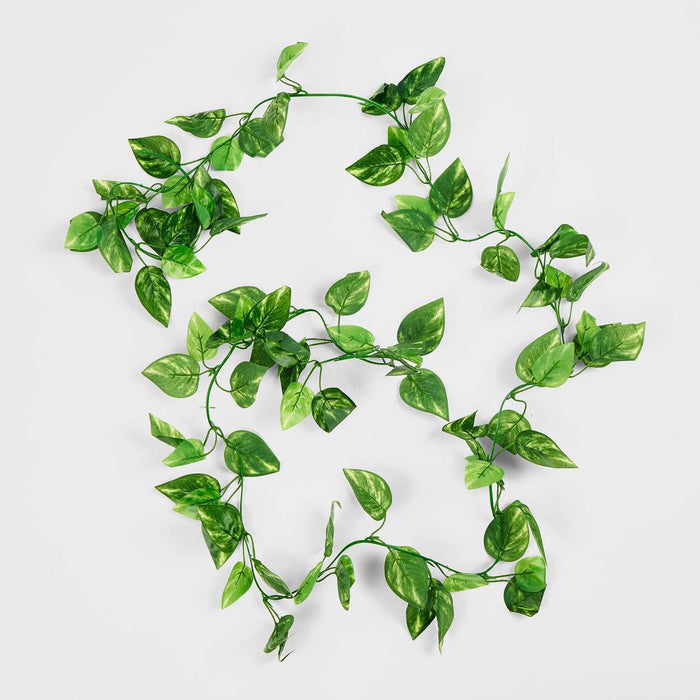 Pothos Leaf Garland Green set of 12