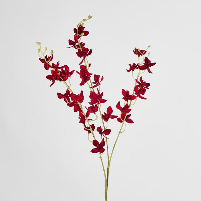 Dendrobium Orchid Spray Red 6 pcs
