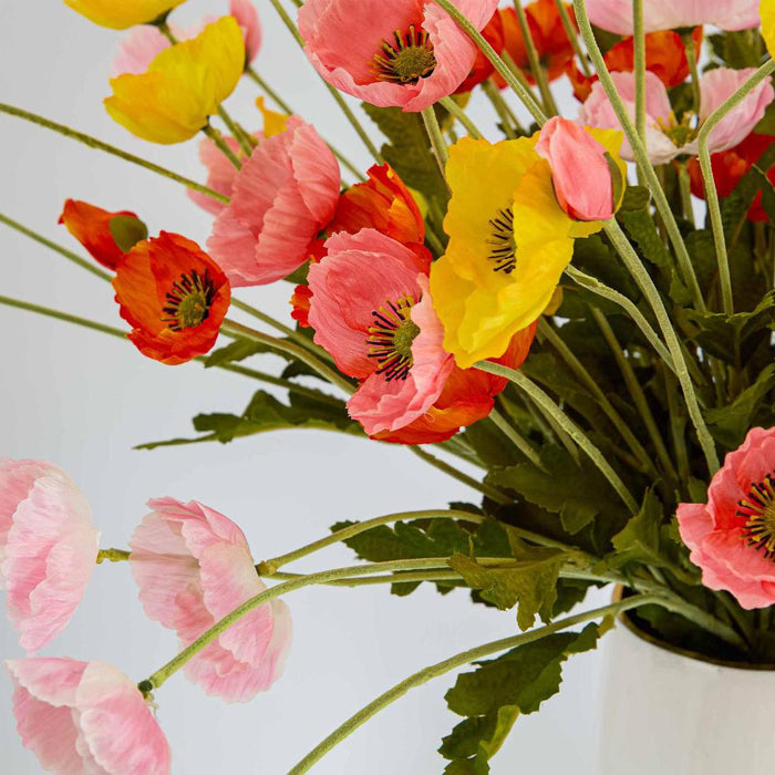 Mini Poppy Spray Yellow 18 pcs