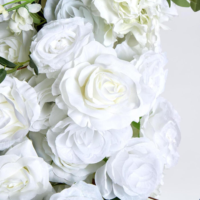 Rose Mix Table Runner White