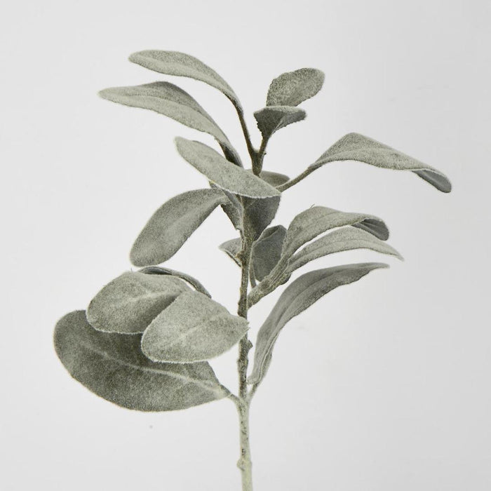 Lambs Ear leaf Spray Dark Green set of 12