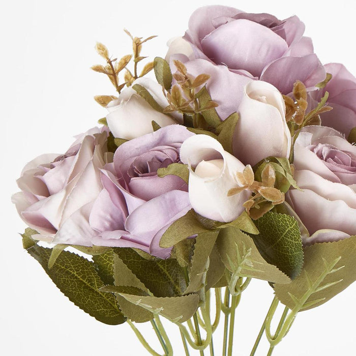 Rose Bush 39cm Mauve 12 pcs
