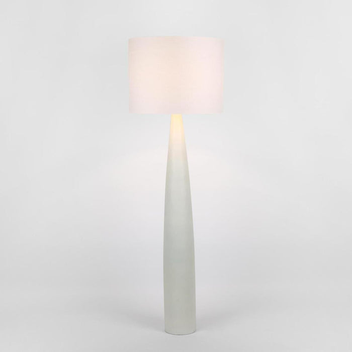 Samson Floor Lamp Base White with Shade White