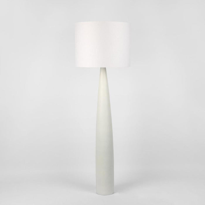 Samson Floor Lamp Base White with Shade White