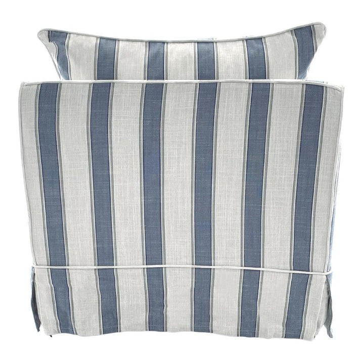 Noosa Hamptons Armchair Blue Sky Stripe