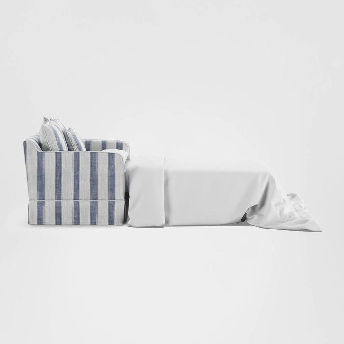 Noosa Hamptons 1.5 Seat Sofa Bed Blue Sky